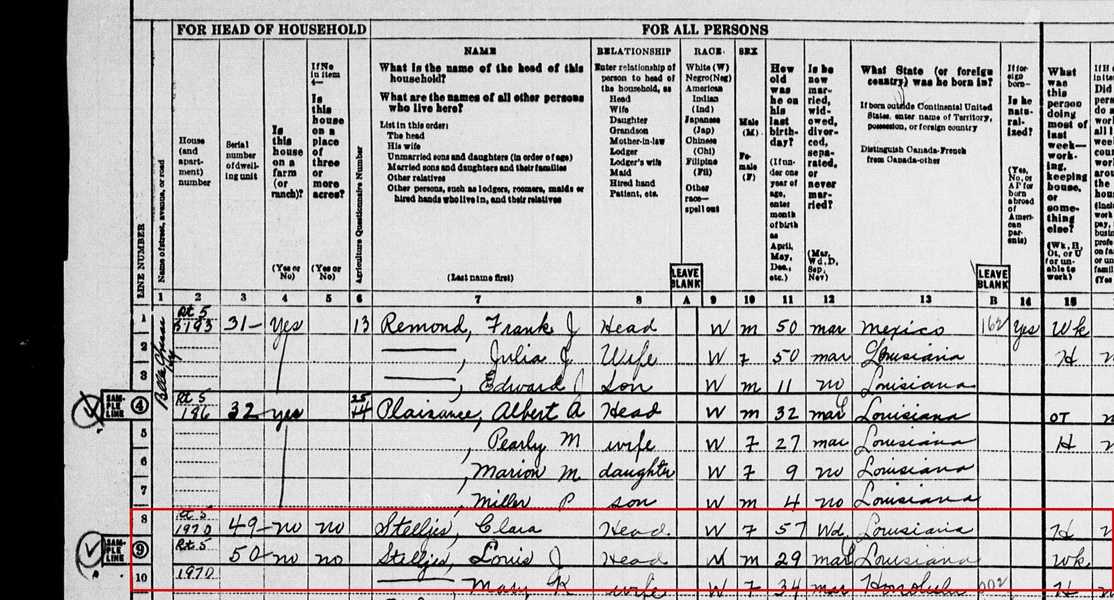 April 1950, Jefferson Parish, Louisiana: Mary K