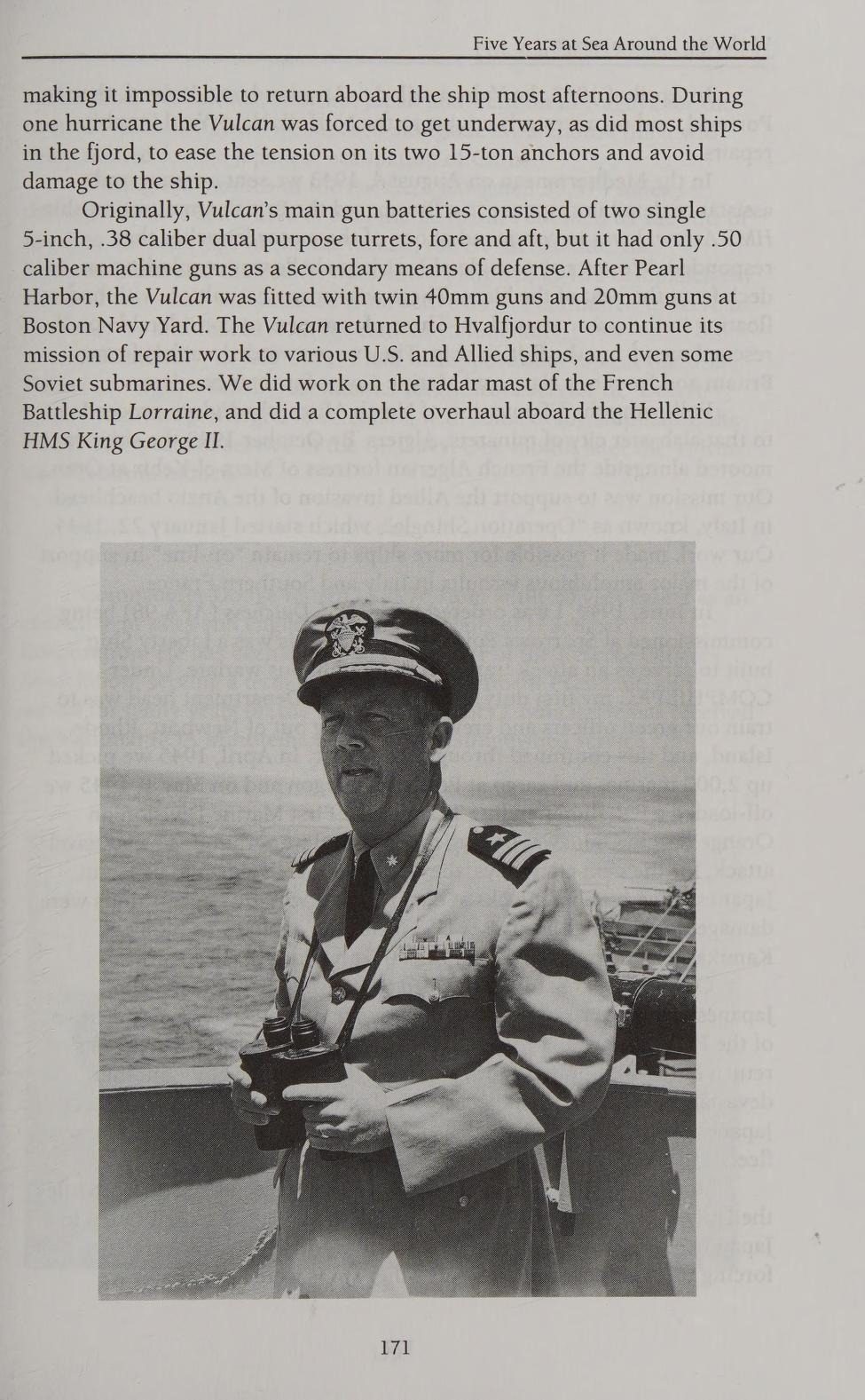 The first page of his chapter, "Five Years at Sea Around the World